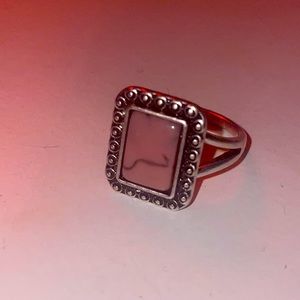Silver Gem ring